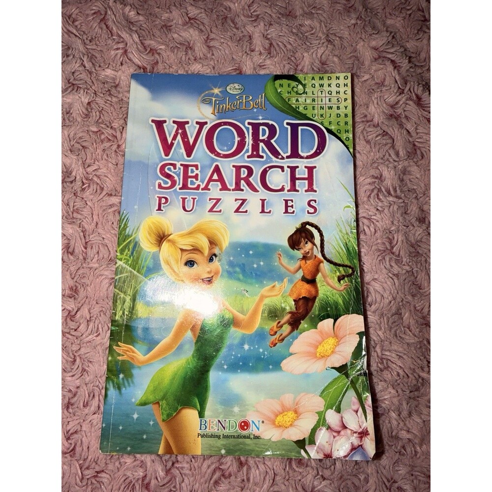 Disney Fairies Tinkerbell Word Search Puzzles Activity Travel Book Game